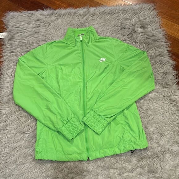 Nike vintage lime green polyester wind breaker size small‎ - Picture 1 of 6